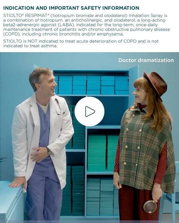 COPD Dee talking to a doctor