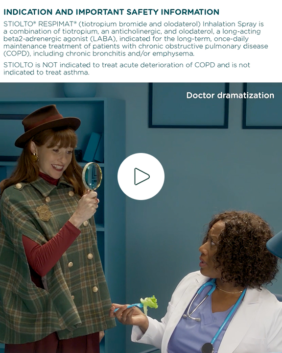 COPD Dee talking to a female doctor